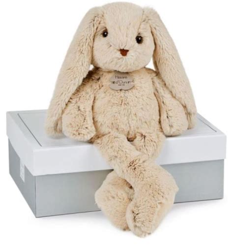 Histoire D Ours Peluche lapin beige les copains câlins 40 cm