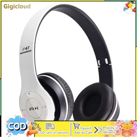 P47 Wireless Bluetooth Compatible Headphone Subwoofer Music Headset