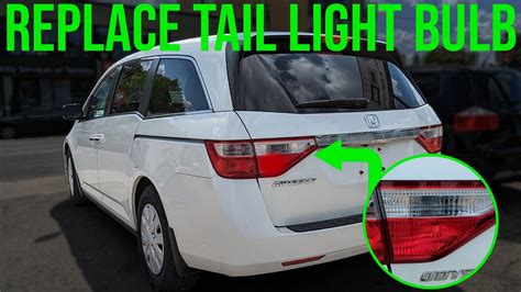 How To Replace Taillight Bulb Honda Odyssey 2011 2017 YouTube