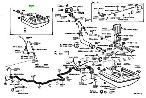 Exploring the Inner Workings of the 1999 Toyota: A Visual Parts Breakdown