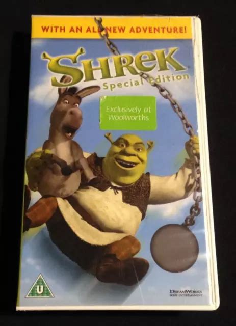 Shrek Special Edition Vhs Video Tape Movie Dreamworks Woolworths