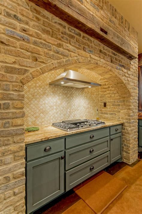 Pin By Lynette Johnson On Kitchen Brick Kitchen Rustic Kitchen