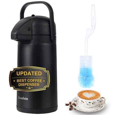 Updated Airpot Coffee Dispenser With Pump Oz Insulated Thermal Coffee Carafe For Keeping Hot