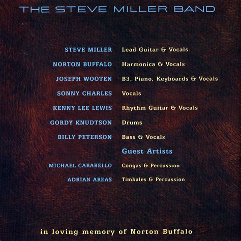 Car Tula Interior Frontal De Steve Miller Band Let Your Hair Down