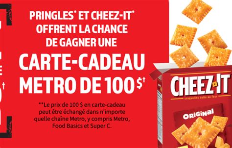 Gagnez 50 cartes cadeaux épicerie Metro ou Super C de 100