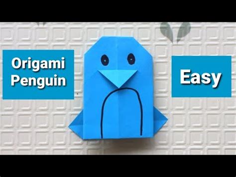 Origami Penguin Origami Penguin Tutorial Easy Origami Penguin YouTube