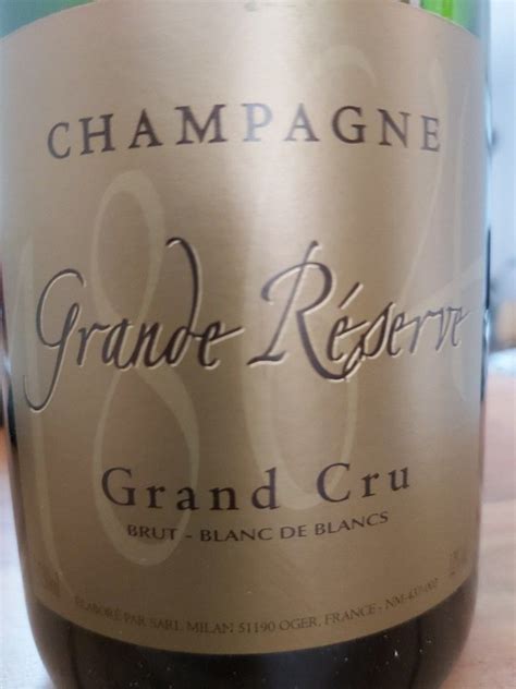 Nv Jean Milan Champagne Grand Cru Reserve Blanc De Blancs France