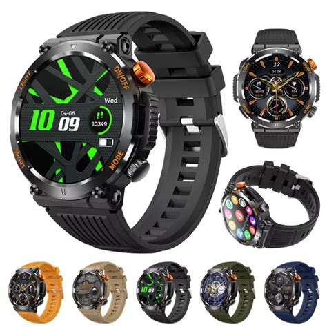 MILITARY SMART WATCH Men Answer Make Calls Fitness Tracker Wristwatch