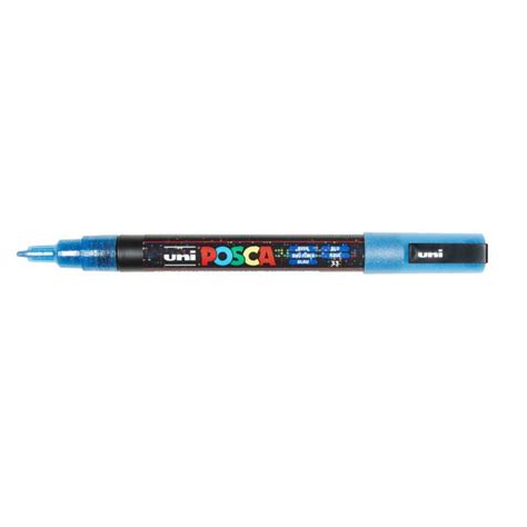 Uni Posca Paint Marker Pc Ml Glitter Blauw Be Creative Shop