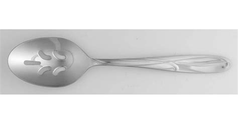 Cocoa Blossom Stainless Pierced Tablespoon Serving Spoon By Mikasa