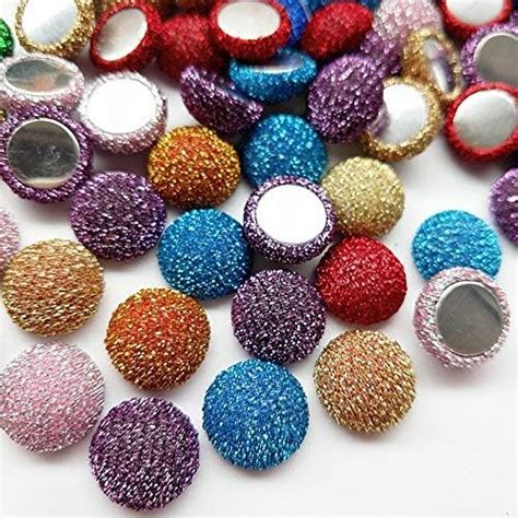 Amazon Chenkou Craft Random 100pcs 15mm 5 8 Glitter Fabric