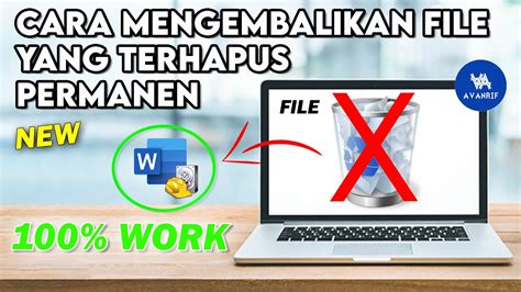 Cara Mengembalikan File Yang Terhapus Permanen Di Laptop Komputer