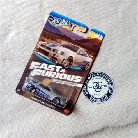 Veículo De Brinquedo Infantil Hot Wheels Velozes E Furiosos 2025 NISSAN SKYLINE BNR R34 Brian O