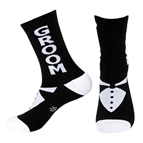 Gumball Poodle Groom Groomsman And Best Man Tuxedo Socks Black Sock