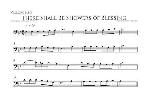 There Shall Be Showers Of Blessing Arr Music James Mcgranahan 1883