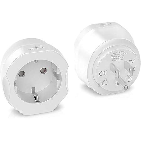 VINTAR 2PC Deutschland Zu USA Reiseadapter Adapter Usa