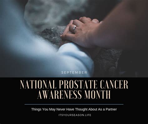 Prostate Cancer Awareness Month Things To Know Lisa Boesen Its Your Seasonlife