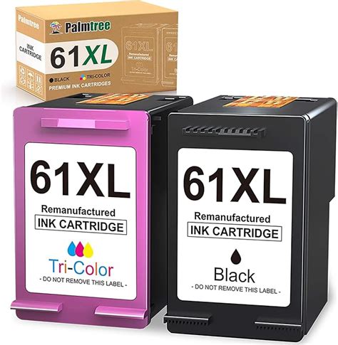 Palmtree Remanufactured Ink Cartridges Replacement For HP 61XL 61 XL To