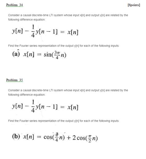 Solved Problem 34 16points Consider A Causal Discrete Time