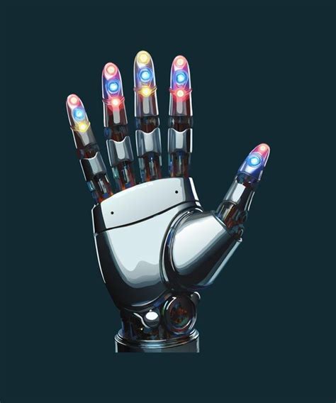 Robots Hand Vector Illustration Premium AI Generated Vector