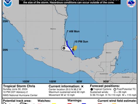 Se Forma La Tormenta Tropical Chris Frente A Costas Veracruzanas