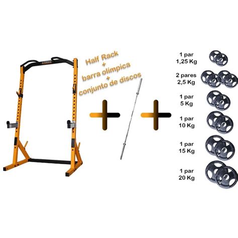 Powertec Workbench Half Rack Conjunto