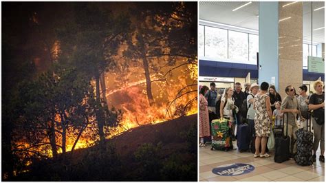 Imagini Apocaliptice N Urma Incendiilor Din Rhodos Rom Nii Nu Vor S