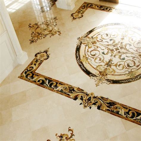 Custom Marble Whole Floor Inlays Aalto Marble Inlay Marble Inlay Marble Medallion Marble