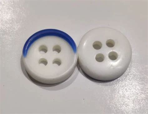 White Blue Round Chalk Button Size Dimension 24 Ligne At Rs 65