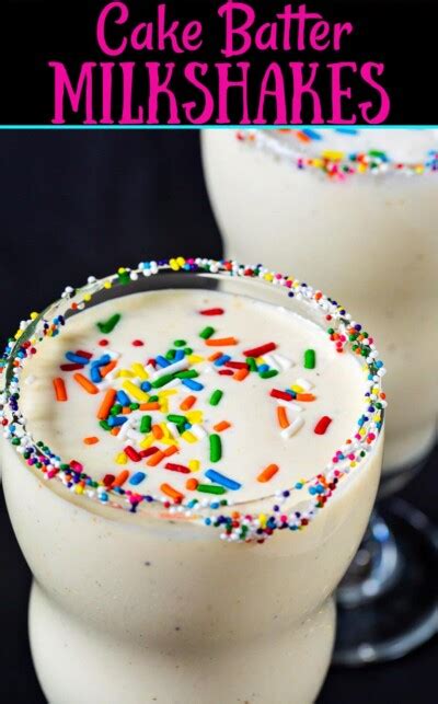 Cake Batter Milkshakes Recipe Spicy Southern Kitchen