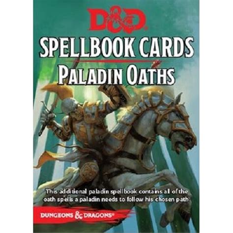 Dungeons And Dragons Paladin Oaths Spell Deck Board Games Zatu Games Uk