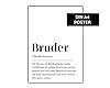 Bruder Definition DIN A4 Poster Amazon De Handmade