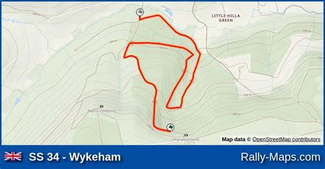 Ss 34 Wykeham Stage Map Rac Rally 1972 Brc 🌍 Rally