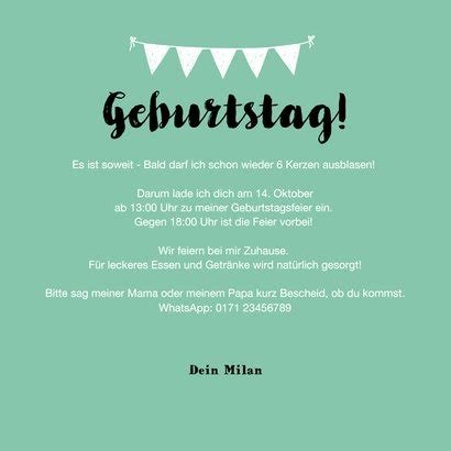 Einladung Zum Kindergeburtstag Foto Und Text Send A Smile