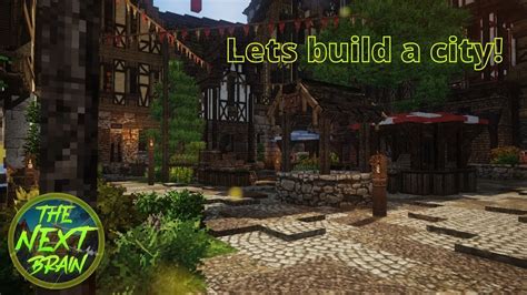 Minecraft Lets Build A City 6 Decorating The Marketplace