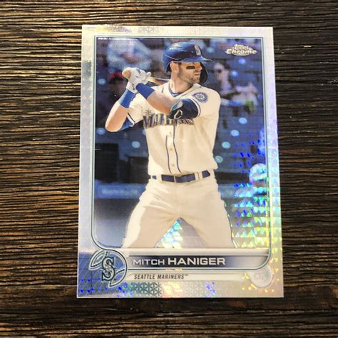 Mitch Haniger 2022 Topps Chrome 92 Prism Refractor Seattle Mariners EBay