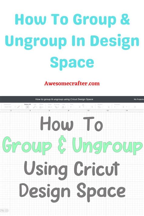 How To Group Ungroup In Design Space In Cricut Tutorials