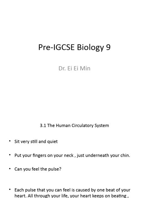 year  biology  human circulatory system