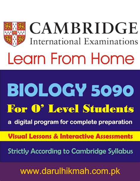 O Level Biology 5090 Biology O Levels Syllabus