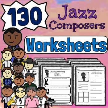 30 Jazz Composer Worksheets Black Composers For Black History Month Music