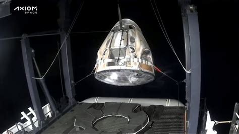 Spacex Dragon Capsule Carrying Private Ax 2 Astronauts Splashes Down