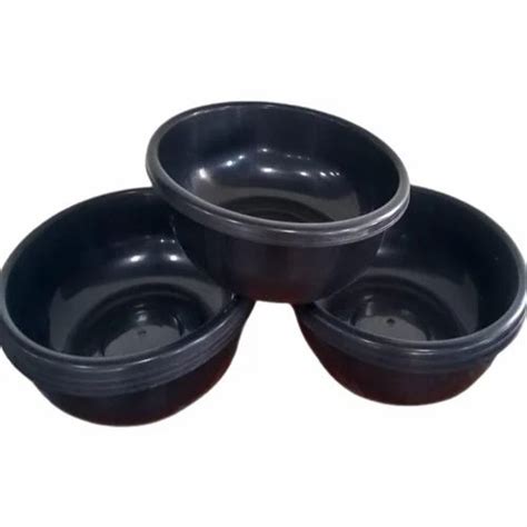 Polypropylene Black Plastic Tub Capacity L Size X X Inch