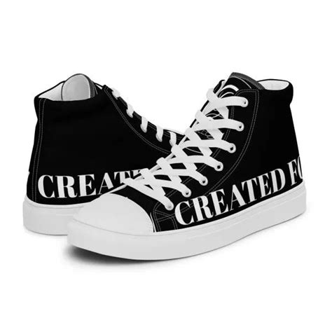 Created For His Glory Mens Black High Top Canvas Shoes Galilee Life