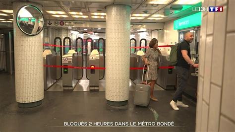 Bloqués deux heures dans le métro bondé