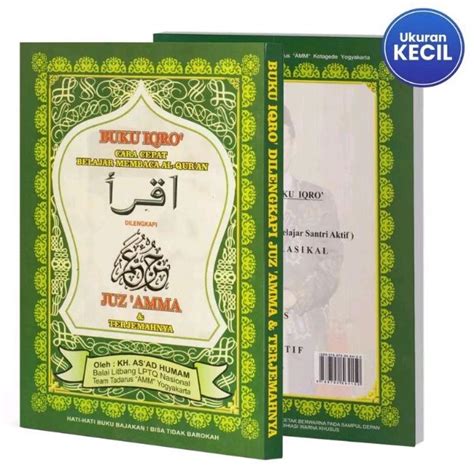 Jual Buku Iqro Cara Cepat Belajar Membaca Alquran Disertai Juzamma Dan