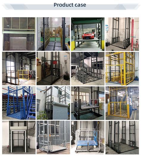 Heavy Duty Guide Rail Hdraulic Warehouse Cargo Lift Price Tuhe Lift