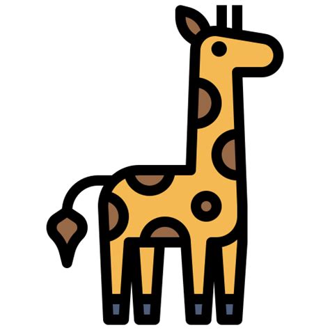 Giraffe Surang Lineal Color Icon