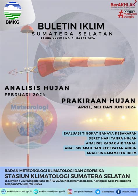 Buletin Prakiraan Hujan Bulanan Stasiun Klimatologi Sumatera Selatan