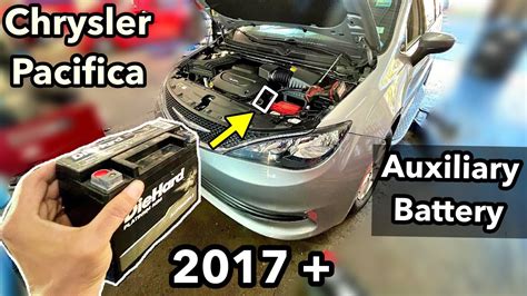 How To Fix Replace Start Stop Chrysler Pacifica Aux Battery Youtube