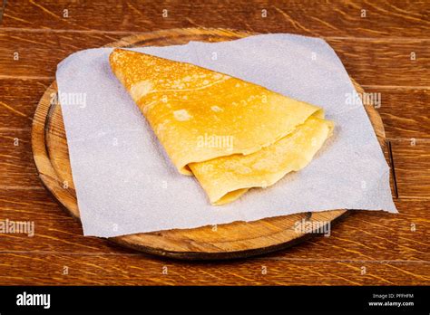 Hot Tasty Pancake Ready For Eat Stock Photo Alamy
